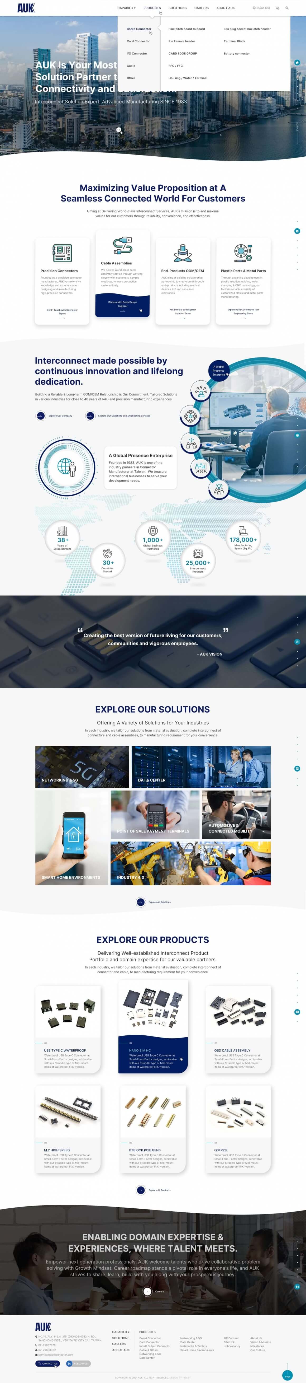 AUK太聯事業－企業形象網站設計